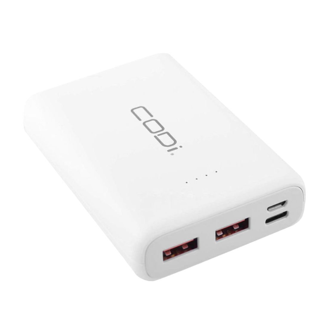 CODi 10000mAh 37Wh Quick Charge Power Bank with Up To 70 Hours of Battery and Fast Charging