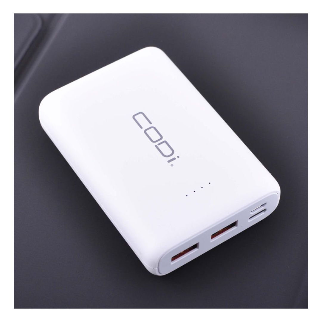 CODi 10000mAh 37Wh Quick Charge Power Bank with Up To 70 Hours of Battery and Fast Charging