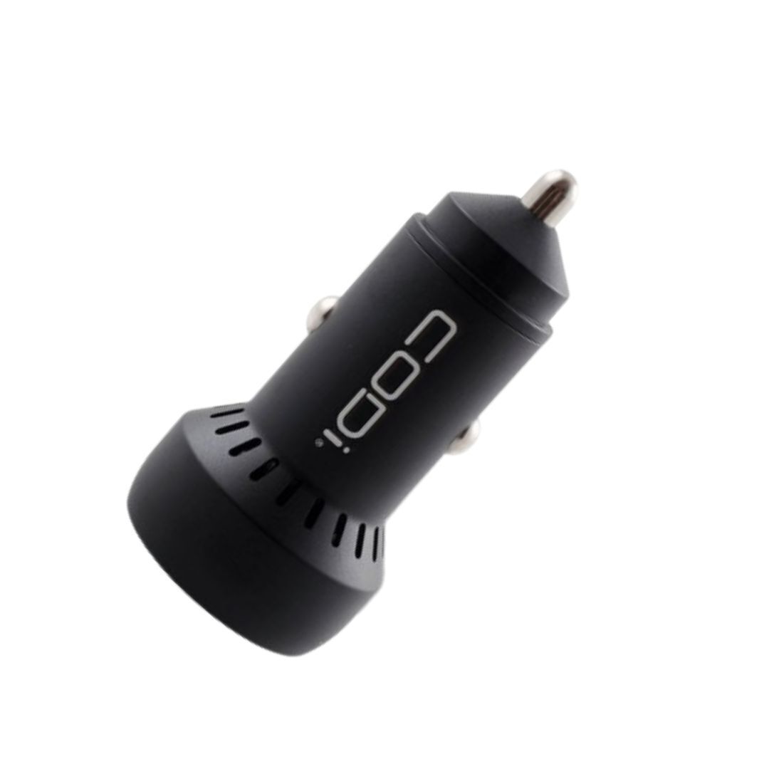 CODi 30W Dual Port Car Charger with USB-C and USB-A Quick Charge 3.0 Outputs for Smartphones