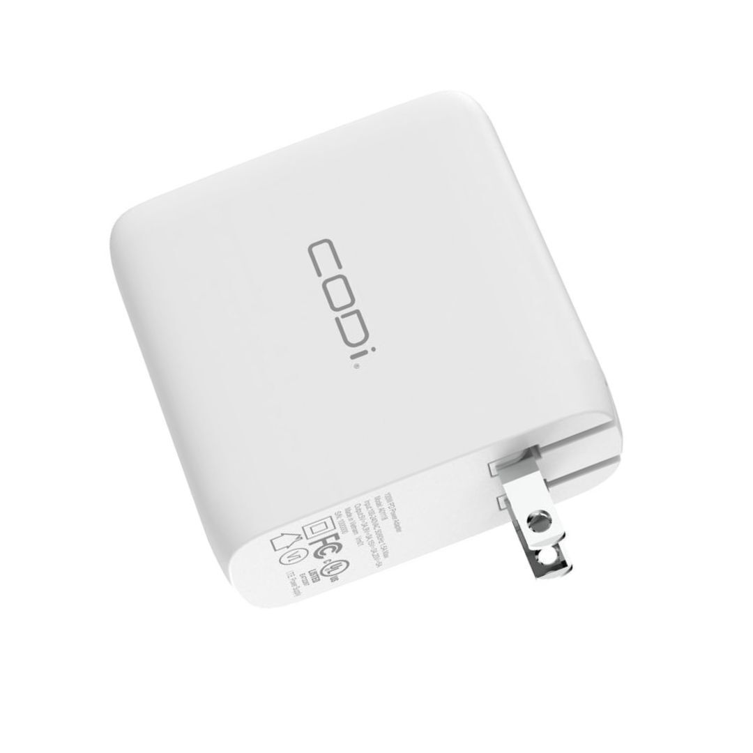 CODi 100W Wall USB-C Charger with Durable USB2.0 EPR Braided Cable with Universal Charging