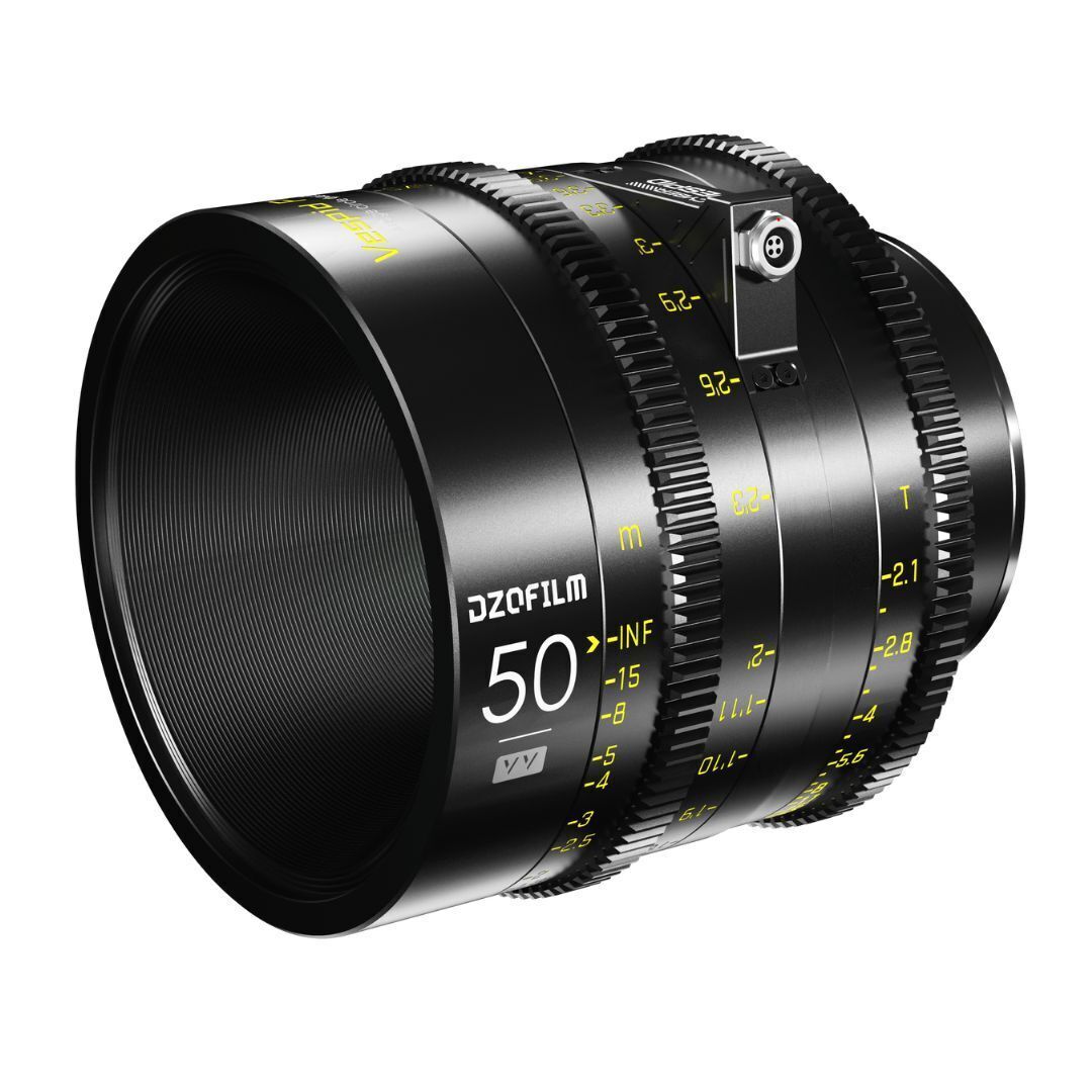 DZOFilm VESPID Cyber Full Frame 50mm T2.1 Prime Lens with Real-Time Transmission (PL and EF Mounts)
