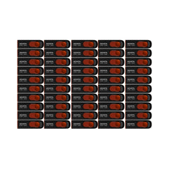 Adata C008 32GB USB 2.0 Retractable Flash Drive (Red) with USB 3.0 to USB-C Adapter (50-Pack)