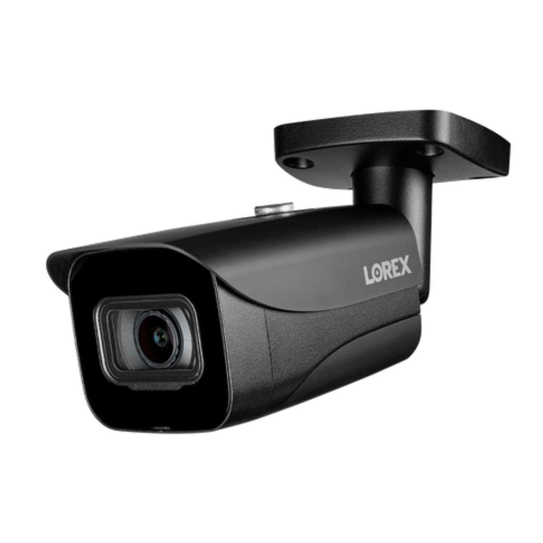 Lorex E841CAB 4K Ultra HD Outdoor Network Bullet Camera with Color Night Vision - Black, (2-Pack)