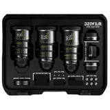 DZOFilm Pictor T2.8 Super35 Zoom 3-Lens Bundle 12-25mm, 20-55mm, 50-125mm PL and EF Mount (Black)