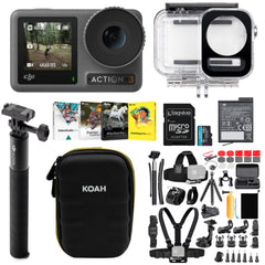 DJI Osmo Action 3 Camera Standard Combo Adventure Bundle - Sports and Action Camera with Accessories