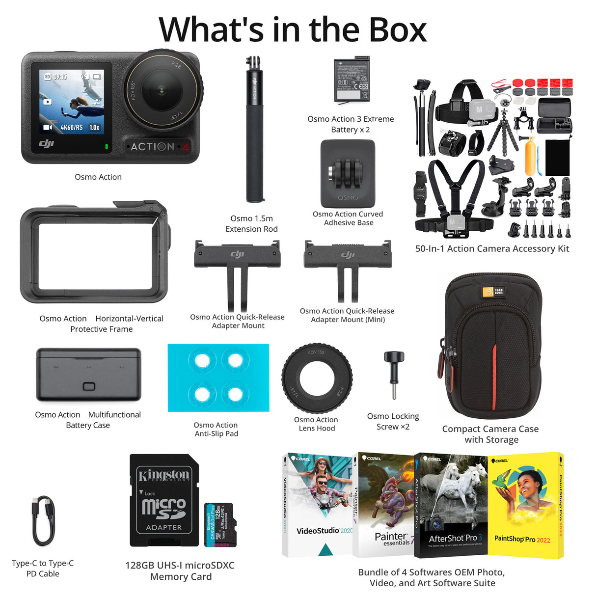 DJI Osmo Action 4 Camera Adventure Combo Bundle