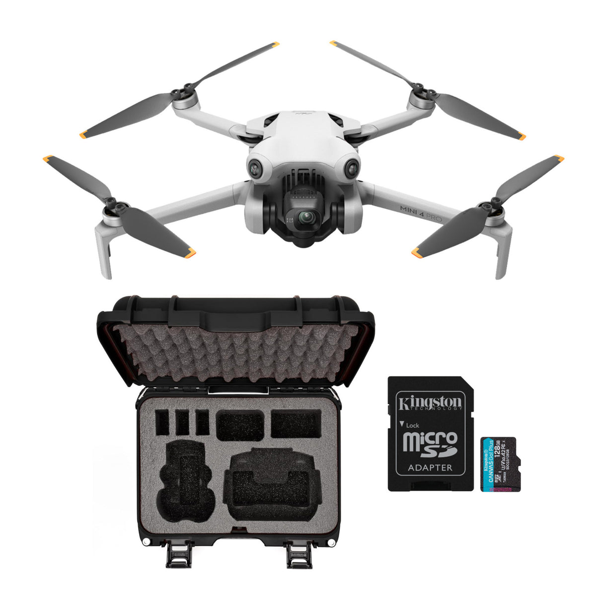 DJI Mini 4 Pro Fly More Combo Plus (DJI RC 2) (GL) with Storage Case and 128GB Memory Card