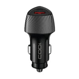 CODi 20W Dual Port Car Charger with USB-C and USB-A Quick Charge 3.0 Outputs (Black)