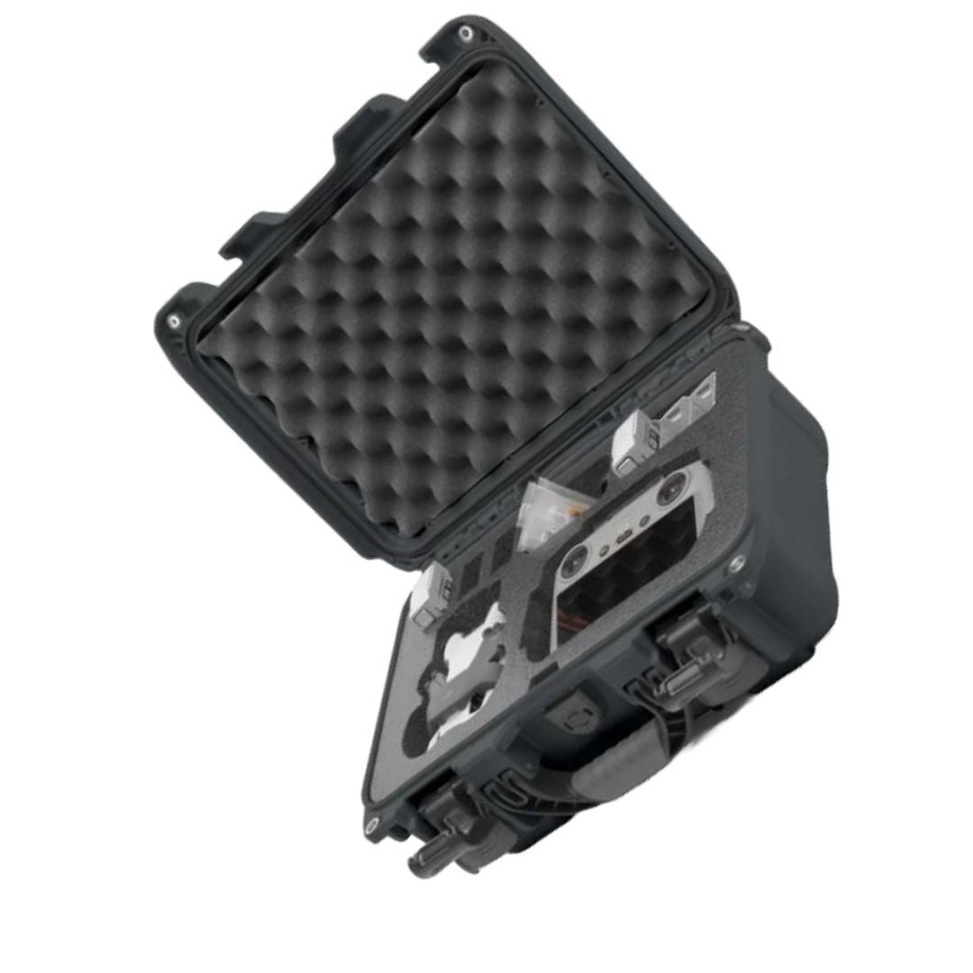 NANUK 915 Waterproof Protective Case for DJI Mini 4 Pro Fly More with PowerClaw Latching (Graphite)