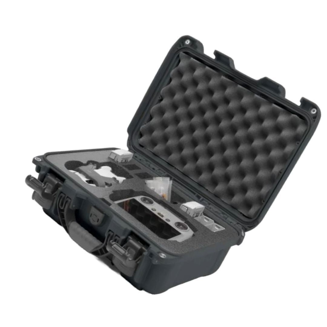 NANUK 915 Waterproof Protective Case for DJI Mini 4 Pro Fly More with PowerClaw Latching (Graphite)