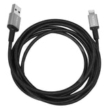 CODi 6-Feet Braided Nylon USB-A to MFI Lightning Charge and Sync Cable (Black)