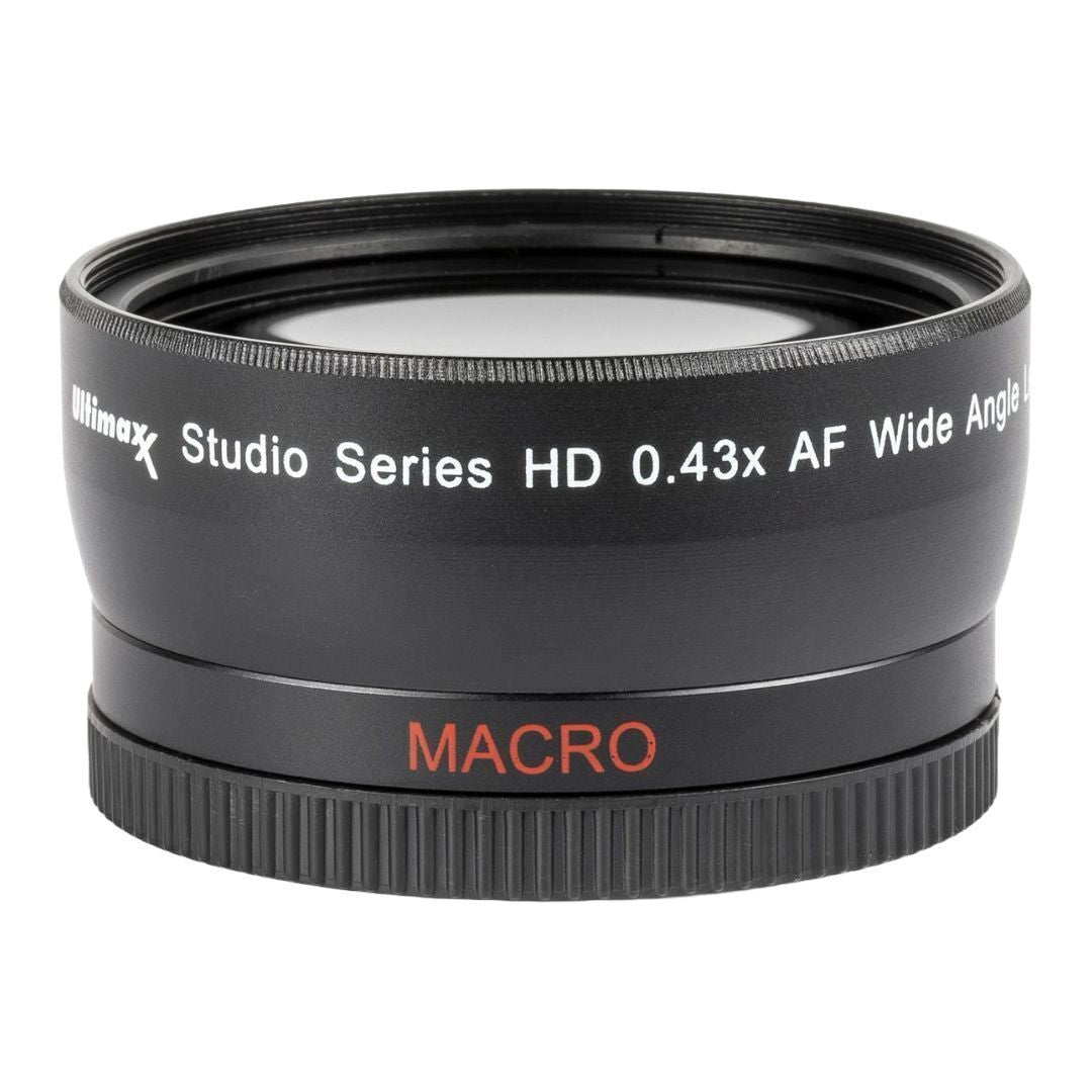 Ultimaxx 0.43X Wide Angle Macro Lens with Multi-Coated Glass and Ultra-Fast Auto Focus Design (58mm)