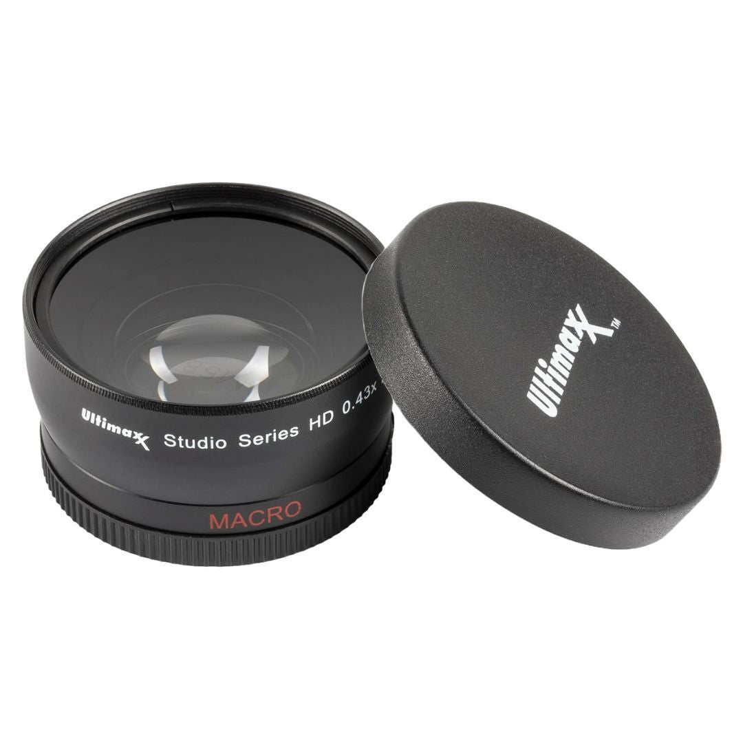 Ultimaxx 0.43X Wide Angle Macro Lens with Multi-Coated Glass and Ultra-Fast Auto Focus Design (58mm)