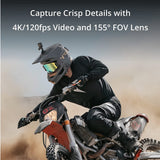 DJI Action 2 Dual Screen Combo Adventure Bundle - Portable and Wearable Camera with 4K 120 FPS