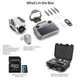 DJI Mini 4 Pro (DJI RC 2) (GL) with Custom Insert Hard-Shell Storage Case and 128GB Memory Card