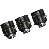 DZOFilm VESPID Cyber Full Frame PL and EF Mounts 35mm, 50mm, and 75mm 3-Lens Kit Iris (Black)