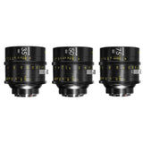 DZOFilm VESPID Cyber Full Frame PL and EF Mounts 35mm, 50mm, and 75mm 3-Lens Kit Iris (Black)
