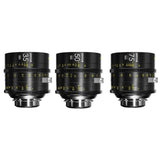 DZOFilm VESPID Cyber Full Frame PL and EF Mounts 35mm, 50mm, and 75mm 3-Lens Kit Iris (Black)