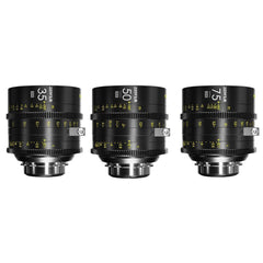 DZOFilm VESPID Cyber Full Frame PL and EF Mounts 35mm, 50mm, and 75mm 3-Lens Kit Iris (Black)