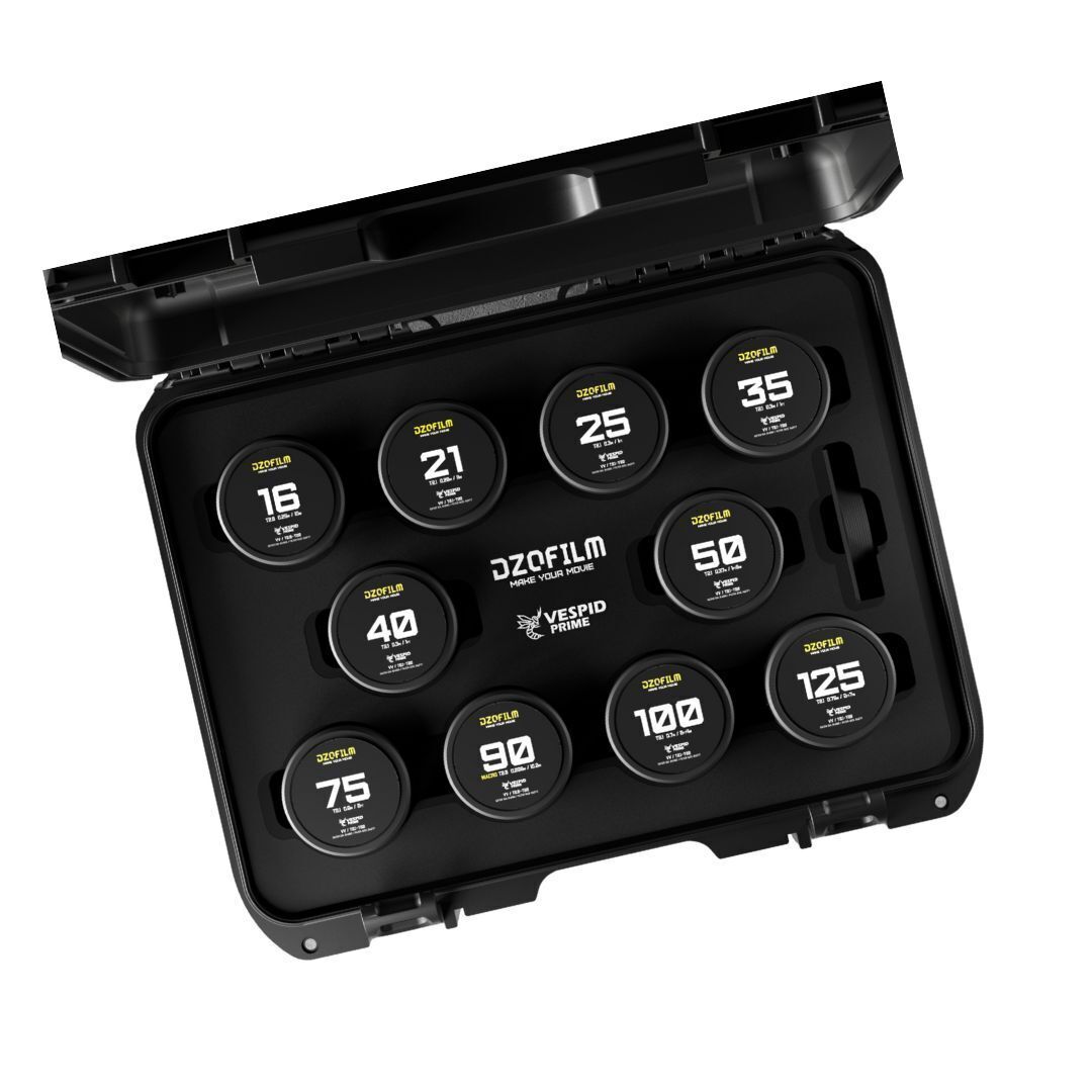 DZOFilm VESPID Prime Cine 10-Lens Kit with 270 Degrees Focus Rotation (PL and EF Mounts)