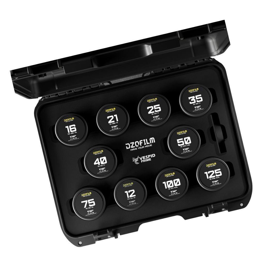 DZOFilm VESPID Prime Cine 10-Lens Kit with 270 Degrees Focus Rotation (ARRI PL and Canon EF Mounts)
