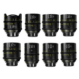 DZOFilm VESPID Prime Cine 8-Lens Kit with 270 Degrees Focus Rotation (PL and EF Mounts)