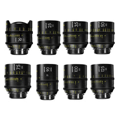 DZOFilm VESPID Prime Cine 8-Lens Kit with 270 Degrees Focus Rotation (PL and EF Mounts)