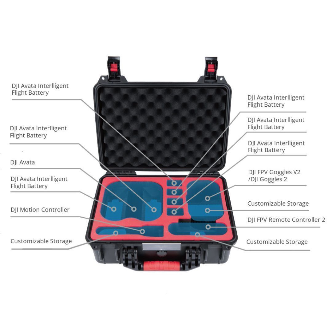PGYTECH DJI AVATA Safety Carrying Case with EVA Shock-Proof Lining and IP67 Waterproof (Open Box)