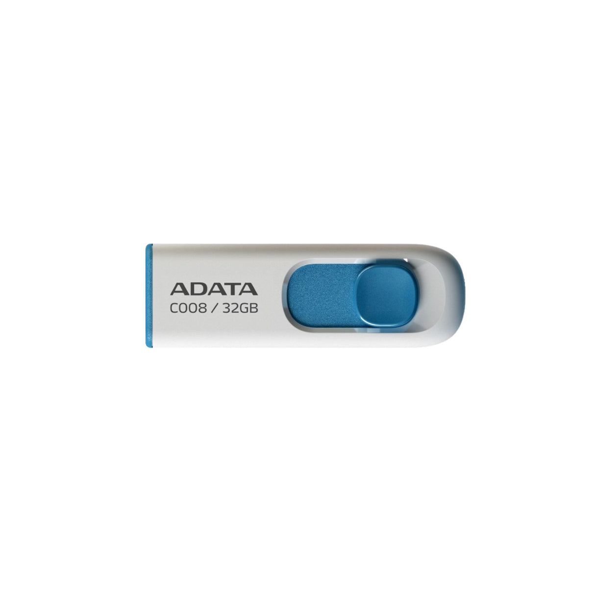 ADATA C008 32GB USB 2.0 Retractable Capless Flash Drive with USB 3.0 to USB-C Adapter (50-Pack)