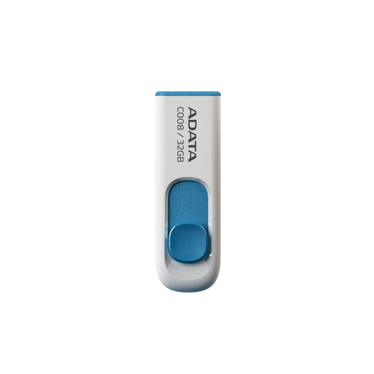 ADATA C008 32GB USB 2.0 Retractable Capless Flash Drive with USB 3.0 to USB-C Adapter (50-Pack)