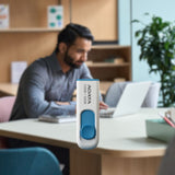 ADATA C008 32GB USB 2.0 Retractable Capless Flash Drive with USB 3.0 to USB-C Adapter (50-Pack)