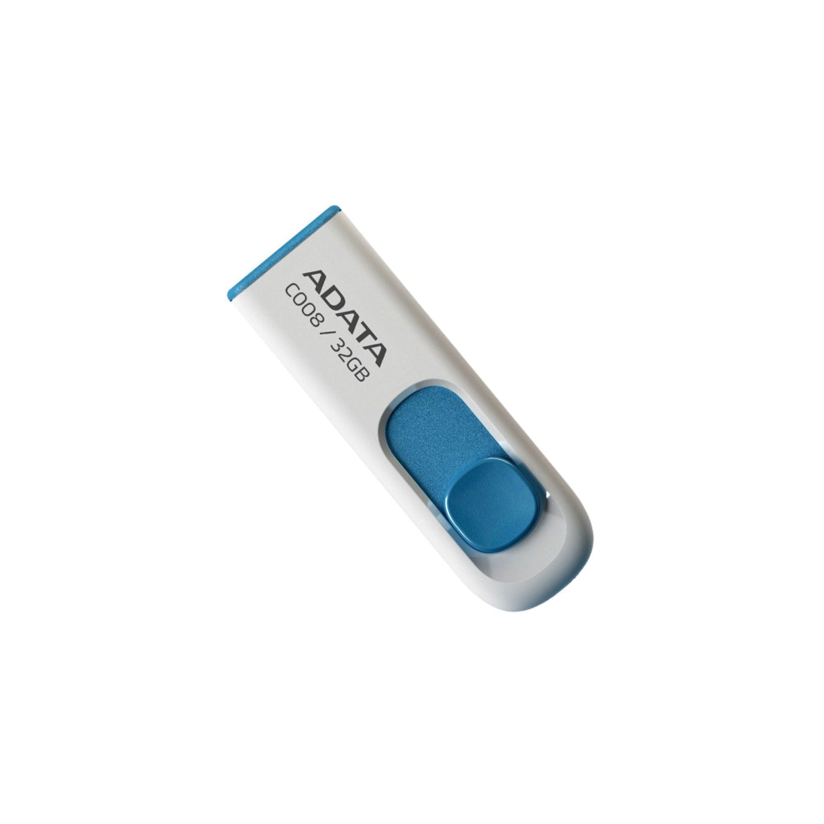 ADATA C008 32GB USB 2.0 Retractable Capless Flash Drive with USB 3.0 to USB-C Adapter (50-Pack)