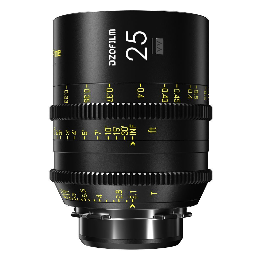 DZOFilm Vespid 25mm, 35mm, 50mm, 75mm, 100mm, and 125mm 6-Lens Kit A for PL and EF Mounts (Black)