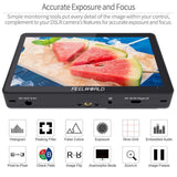 FeelWorld F5 Pro V4 6-Inch On-Camera Monitor with 4K Support and Tilt Arm