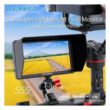 FeelWorld S55 V2 5.5-Inch Camera DSLR Field Monitor with 4K HDMI Input and Output Without Delay