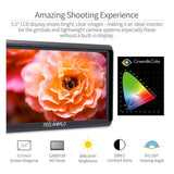 FeelWorld S55 V2 5.5-Inch Camera DSLR Field Monitor with 4K HDMI Input and Output Without Delay