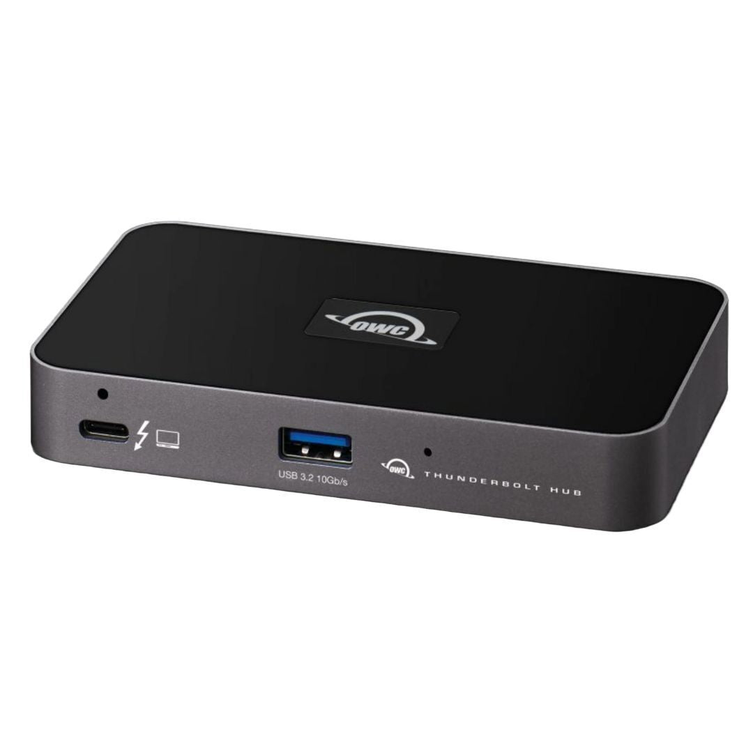 OWC Thunderbolt Hub with Three Thunderbolt 4 Ports and One USB Port for Thunderbolt 4 PC