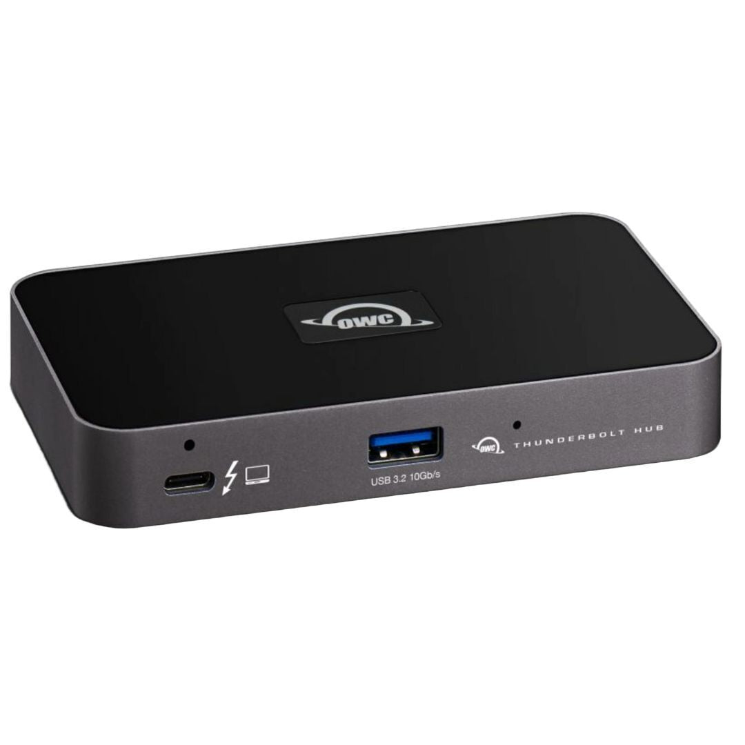 OWC Thunderbolt Hub with Three Thunderbolt 4 Ports and One USB Port for Thunderbolt 4 PC