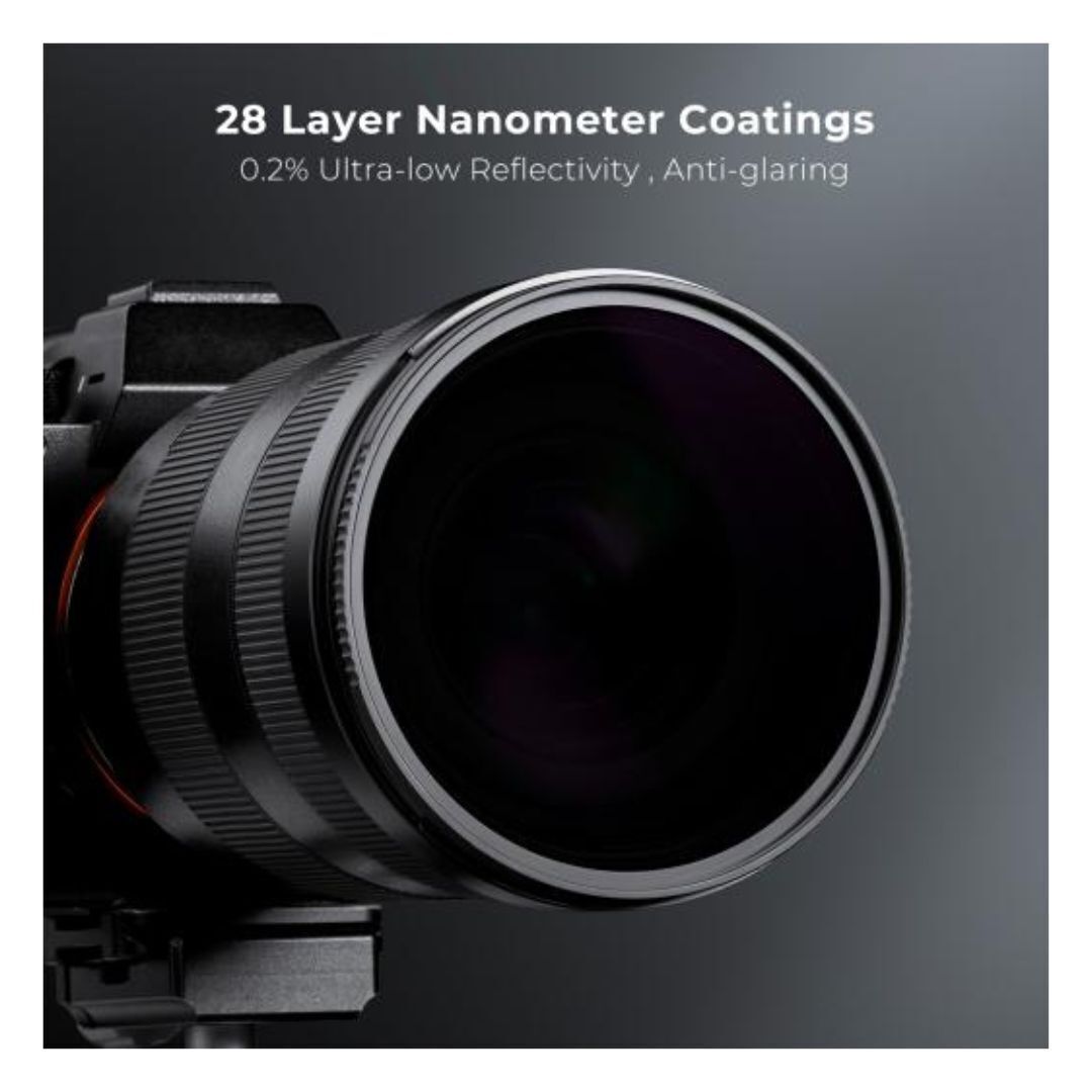 K&F Concept 55mm Solar Filter ND100000, 16.6-Stop Solid Neutral Density Filter for Nano-X Series