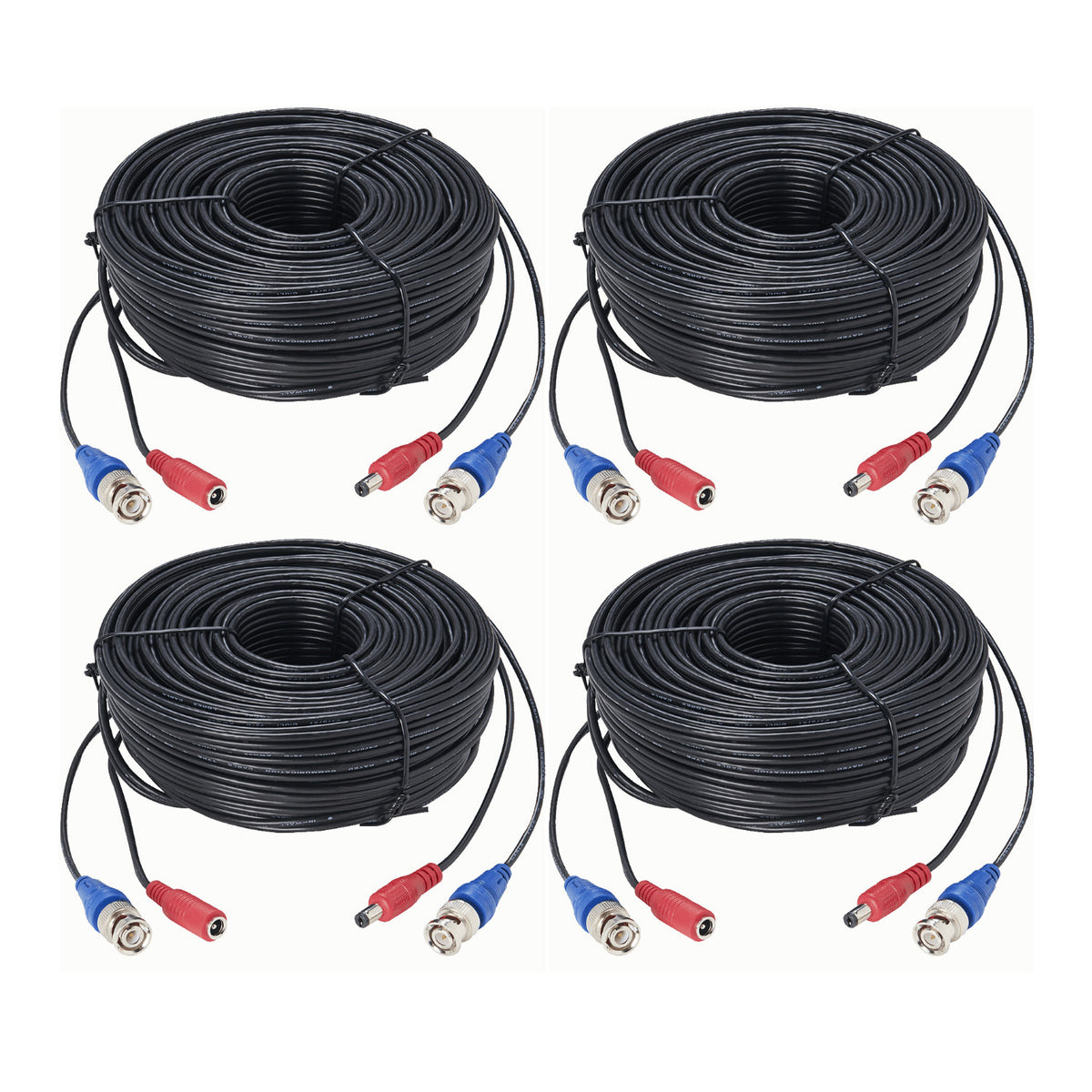 Lorex 100-Feet Premium 4K RG59/Power Accessory Cable (4-Pack)