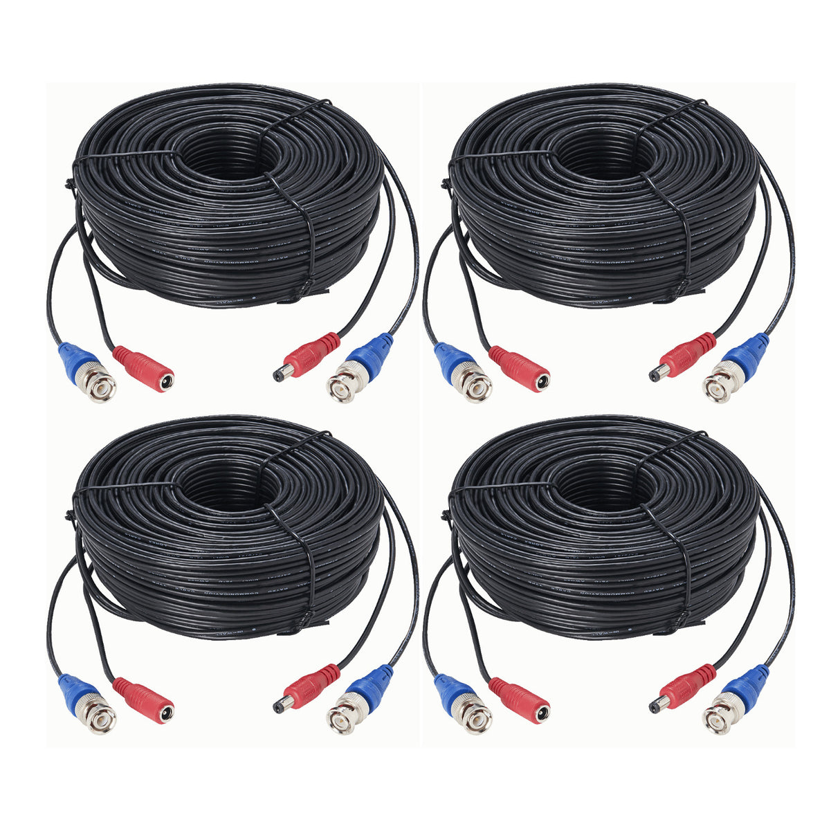 Lorex 100-Feet Premium 4K RG59/Power Accessory Cable (4-Pack)