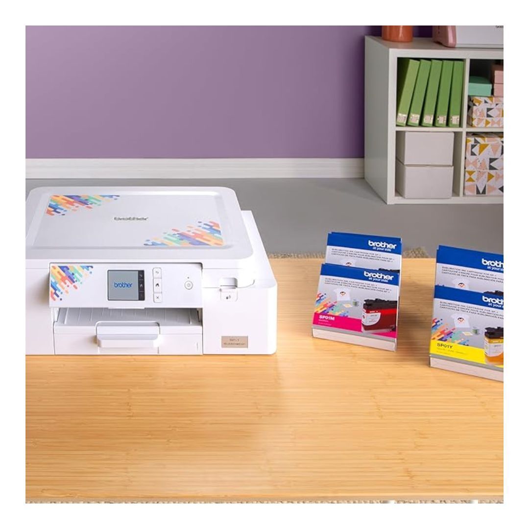 Brother Sublimation Printer, 4-Color Sublimation Ink Cartridges and 100 Sheets