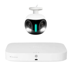 Lorex 4K 16 Camera Capable 2TB NVR Recorder with 4K IP Wired Dual Lens Security Camera Bundle