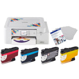 Brother Sublimation Printer, 4-Color Sublimation Ink Cartridges and 100 Sheets