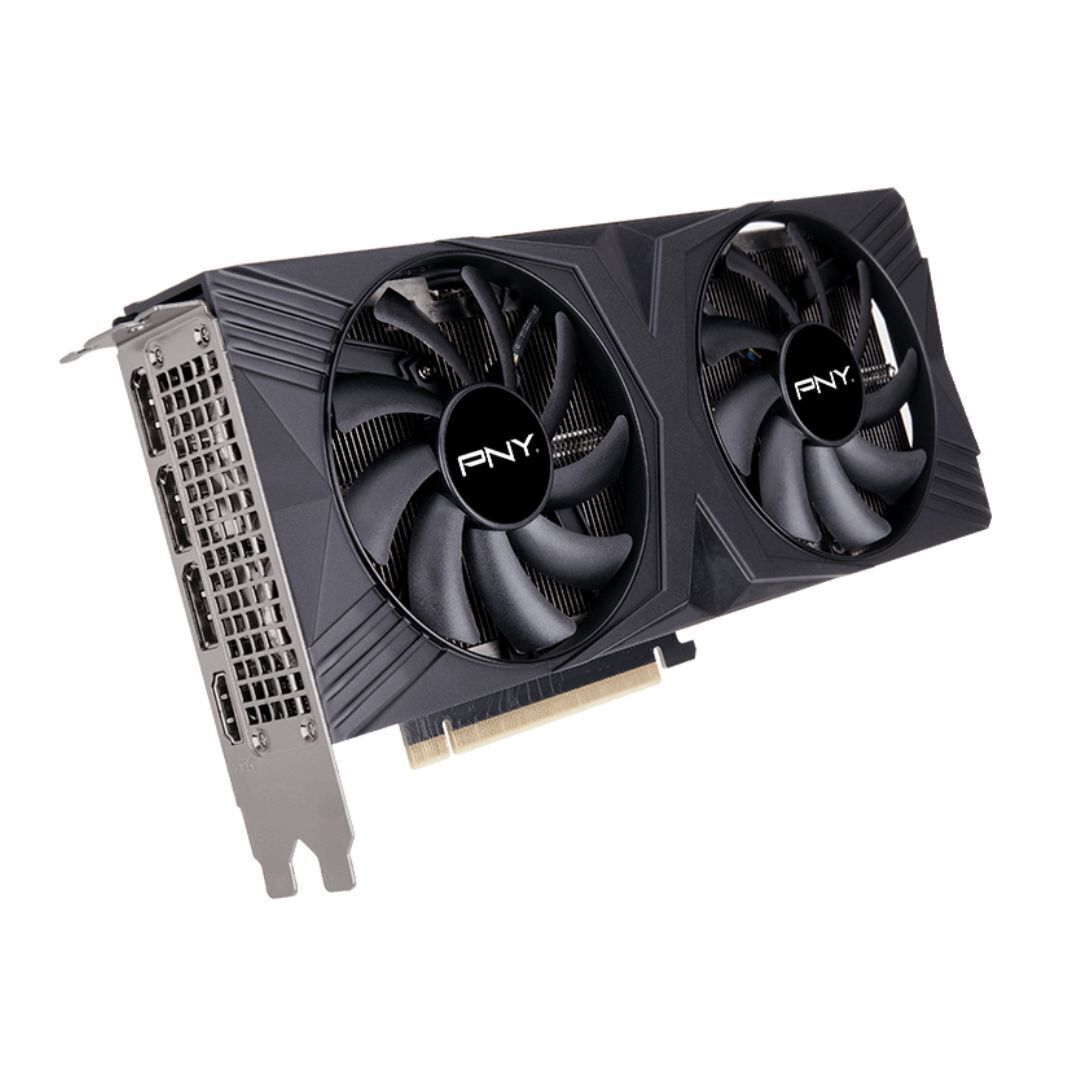 PNY NVIDIA GeForce RTX 40 Series 12GB GDDR6X Graphics Card with Dual Fan and DLSS 3 (Black)