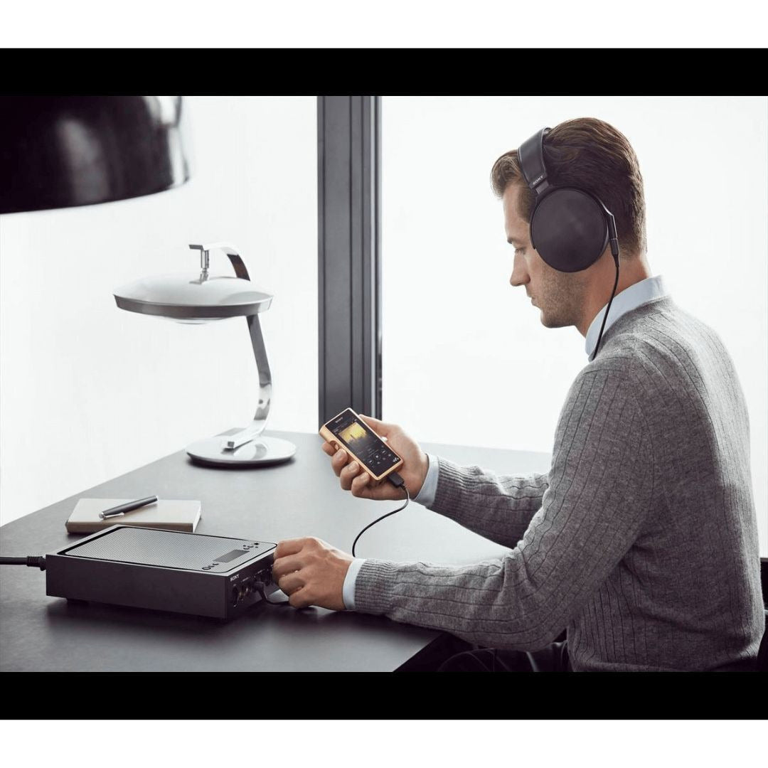 Sony MDR-Z1R Signature Series Headphones with Headband (Black) with Walkman Digital Music Player