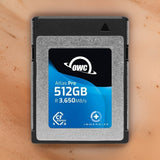 OWC 512GB Atlas Pro CFExpress 4.0 Type B Card with Thunderbolt (USB-C) with USB CFExpress Reader