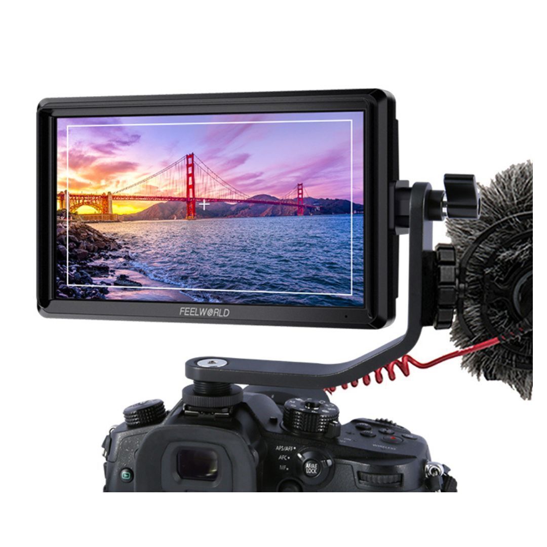 FeelWorld FW568 V3 6-Inch IPS 4K HDMI On-Camera Monitor with Sunshade