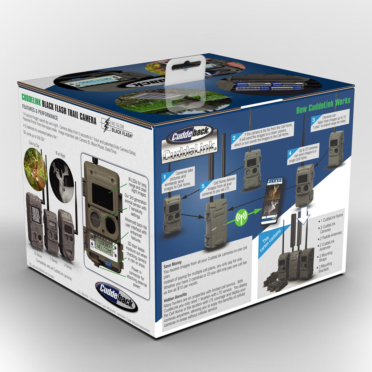CuddeLink 2+1 Starter Kit, Black (Open Box)