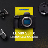 Panasonic Lumix S5 IIX 24.2MP Mirrorless Camera with 20-60mm and 85mm Mirrorless Lens Bundle